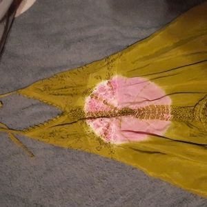 Green hippie indie shirt